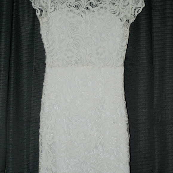 White Lace Dress - Picture 2 of 2